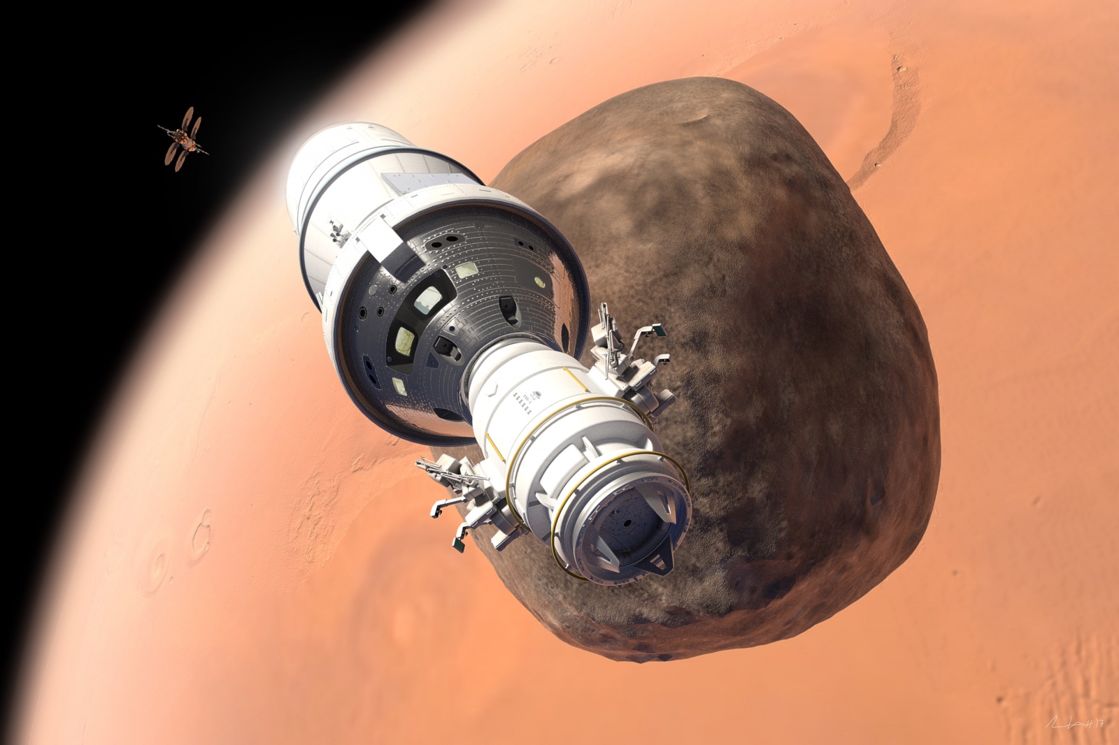 Lockheed Martin показала план марсианской орбитальной станции и спускаемого аппарата - 2